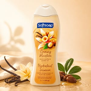 Softsoap Creamy Moisture — Gel Douche Vanille Chaude & Huile de Jojoba