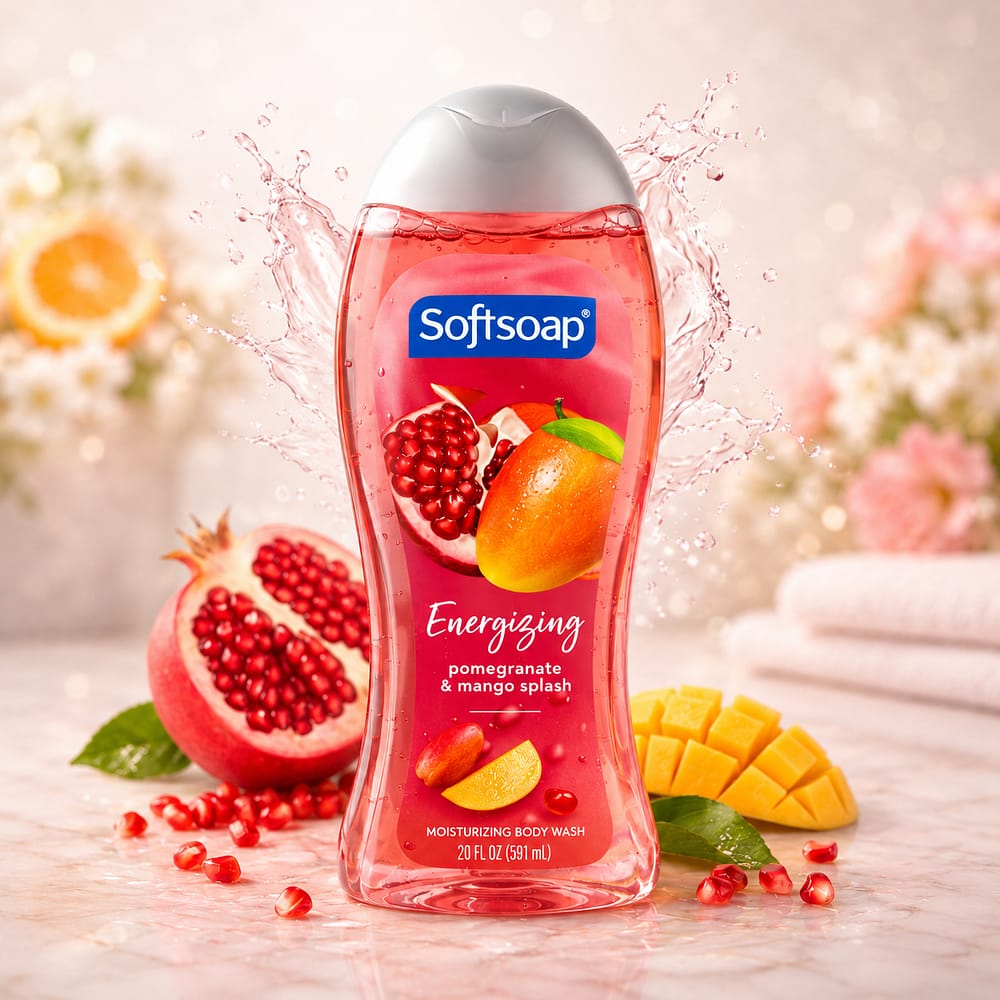 Softsoap Gel Douche Énergisant Grenade & Mangue – 591 ml