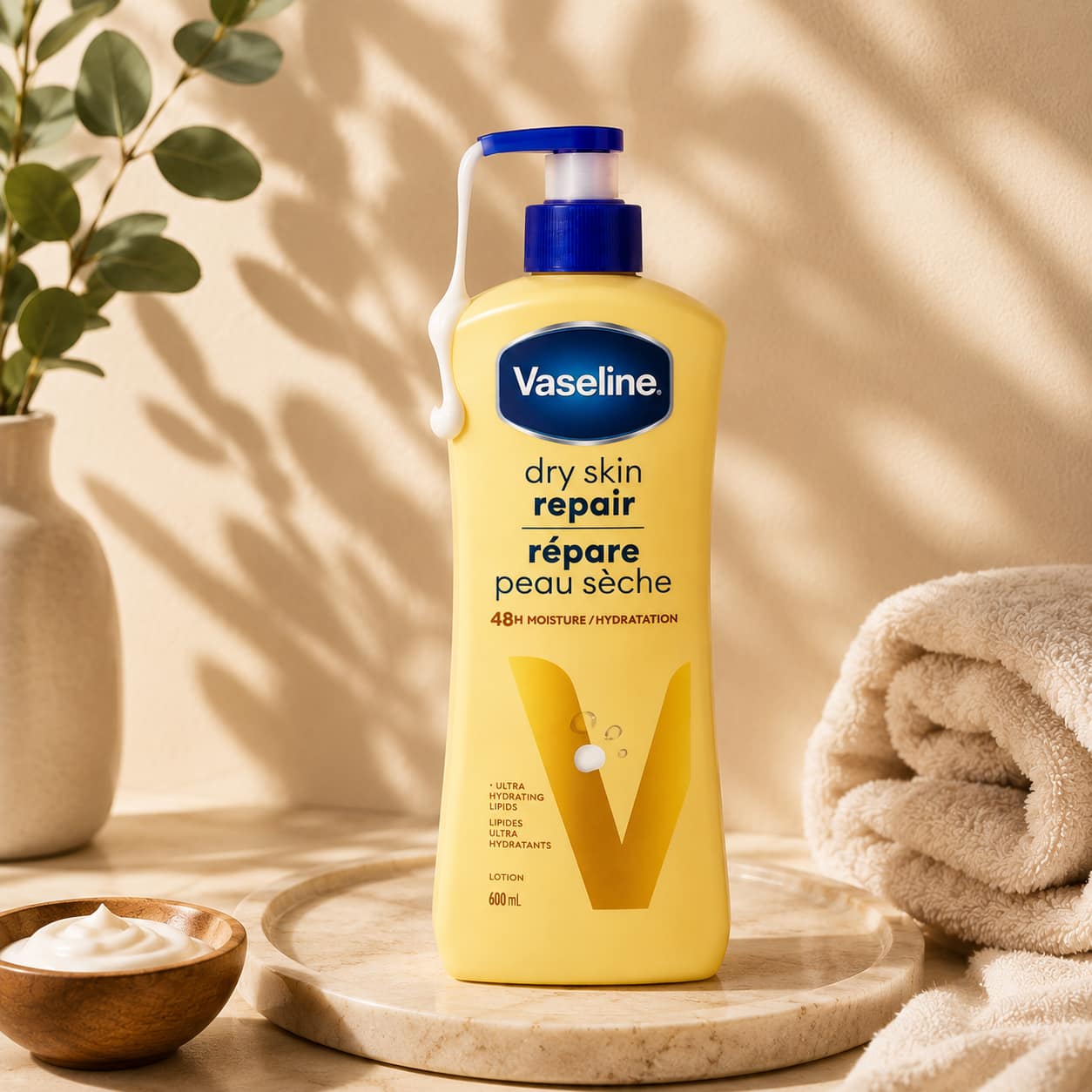 Vaseline Dry Skin Repair — Lotion Réparatrice Peau Sèche 48H
