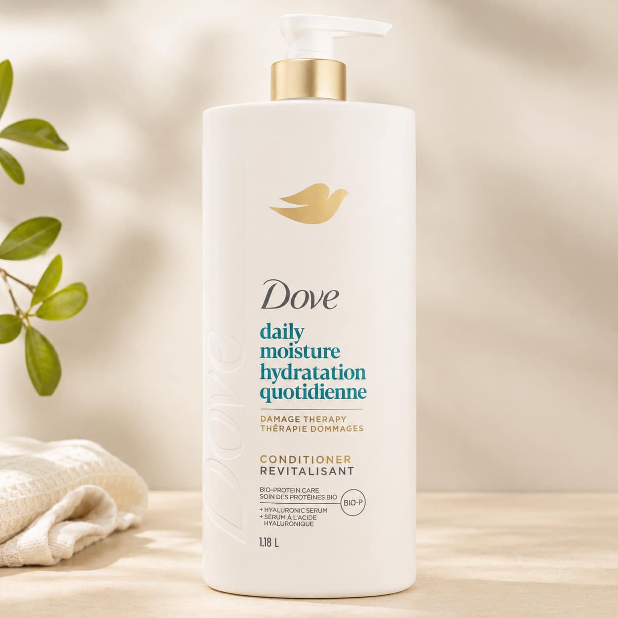 Dove Daily Moisture — Revitalisant Damage Therapy Bio-Protéine & Acide Hyaluronique